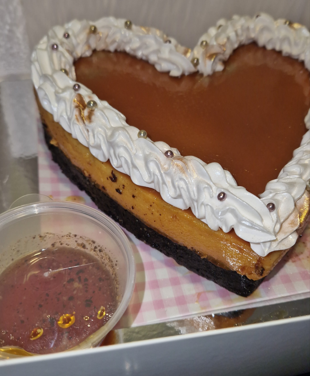 Heart Shaped Choco Flan