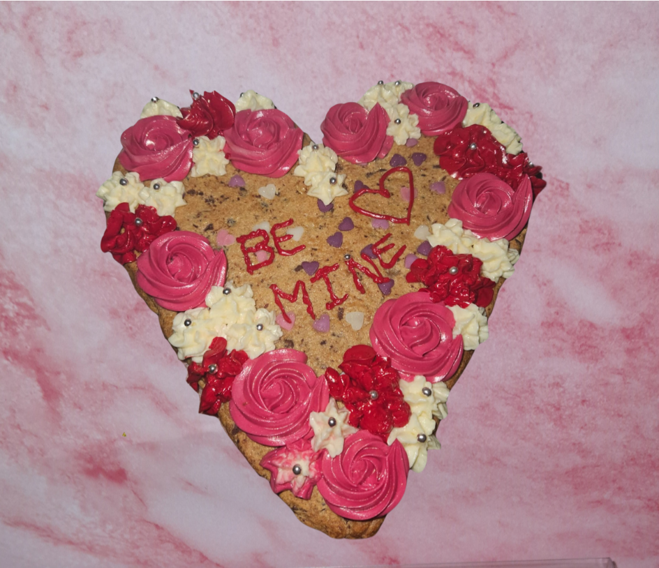 Heart Shaped Cookie Cake